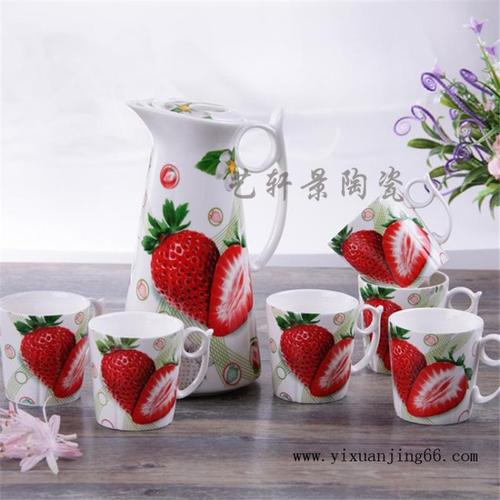 時尚田園風(fēng)格水杯/廠家定制陶瓷茶具/陶瓷水杯套裝批發(fā)